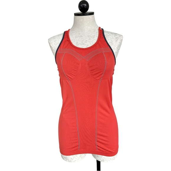 Sweaty Betty Racerback Seamless Tank Back Zipper Pocket Size Medium - Picture 2 of 16